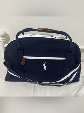 Polo Ralph Lauren Leather and fabric Duffel Bag